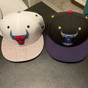Lot of 2 new era Chicago Bulls Hats